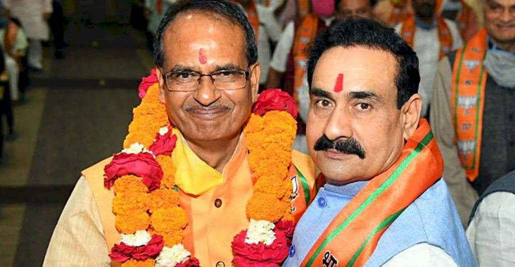 मध्य प्रदेश में मुख्यमंत्री शिवराज सिंह ने मंत्रियों के बीच किया विभागों का बटवारा