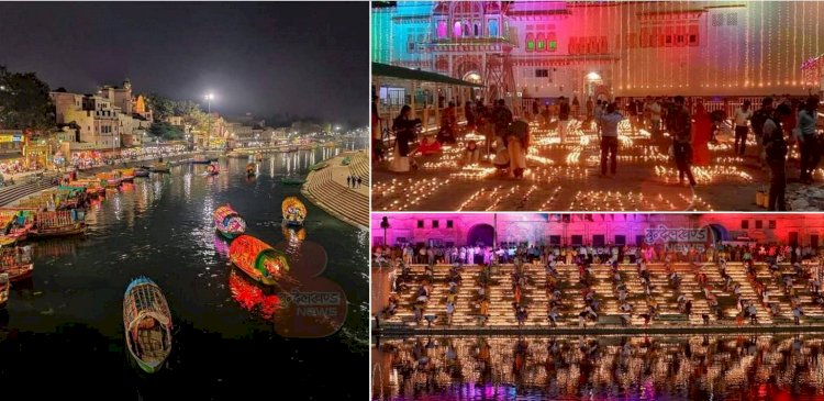 अयोध्या के साथ ही बुन्देलखण्ड के चित्रकूट और ओरछा में भी जगमगा उठे दीप