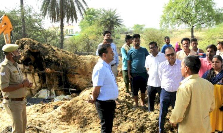 गुरसरांय के गौशाला में हुए अग्निकांड की जांच करेगें एसडीएम गरौठा