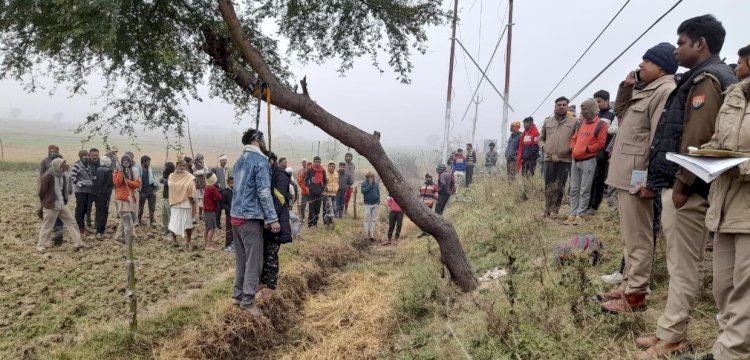 बांदाः बबूल के पेड़ पर लटके मिले प्रेमी युगल के शव, हत्या की आशंका