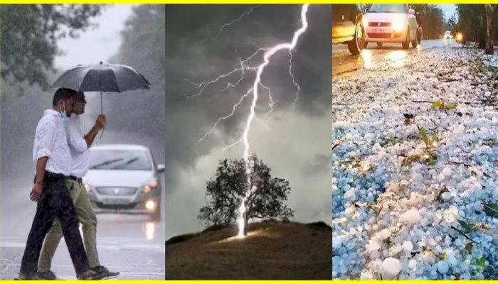 ओलावृष्टि से सड़कों पर सफेद चादर सी बिछ गई, बुंदेलखंड में भारी तबाही