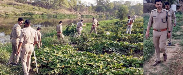 आबकारी टीम ने मंदाकिनी नदी के किनारे दी दबिश