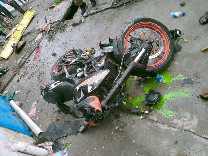 कानपुर-सागर हाईवे पर बडा हादसा,तीन बाइक सवारों की मौत